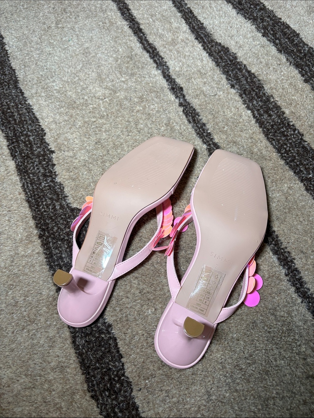 Pink Sequin Heels - Picture 2 of 3